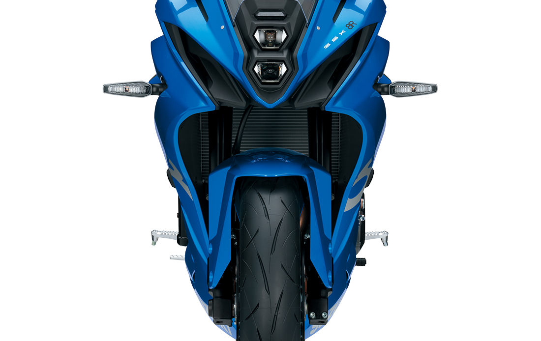 GSX8R blue tampak depan