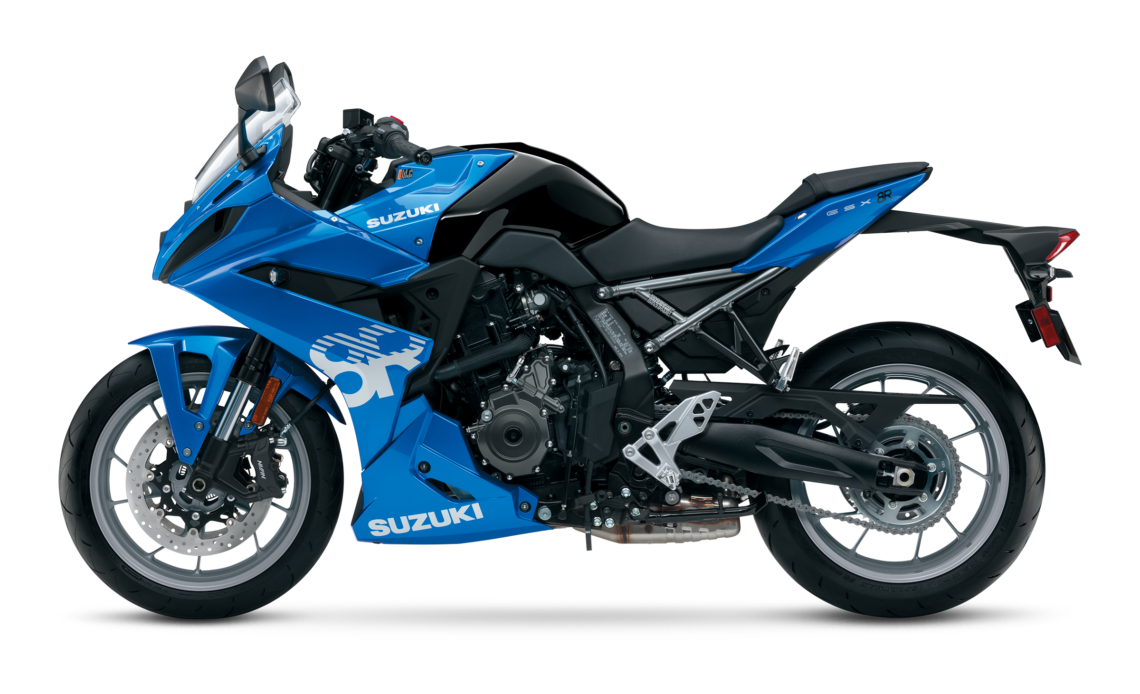 GSX8R blue tampak samping