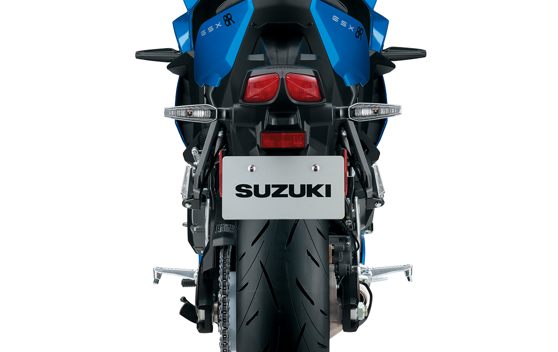 GSX8R blue tampak belakang