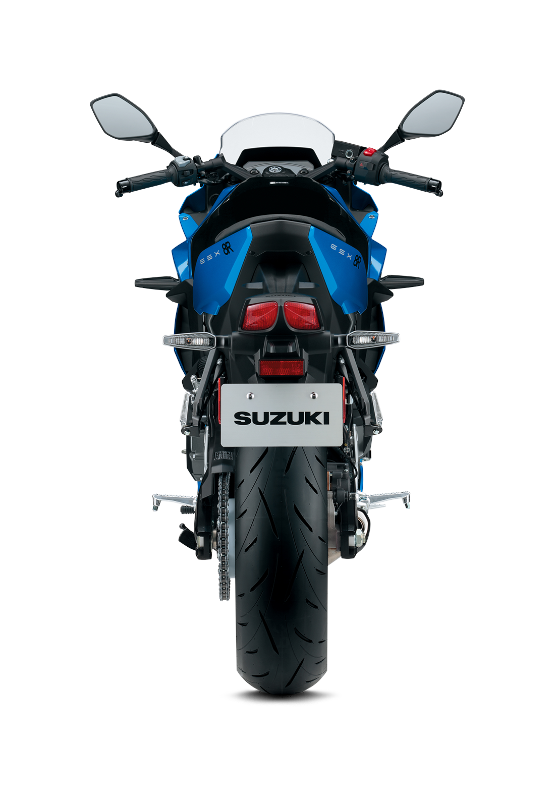 GSX8R blue tampak belakang
