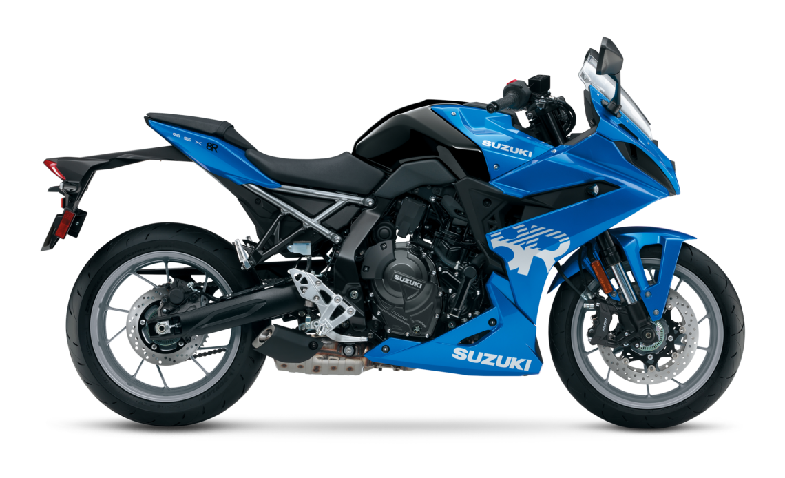 GSX8R blue tampak samping