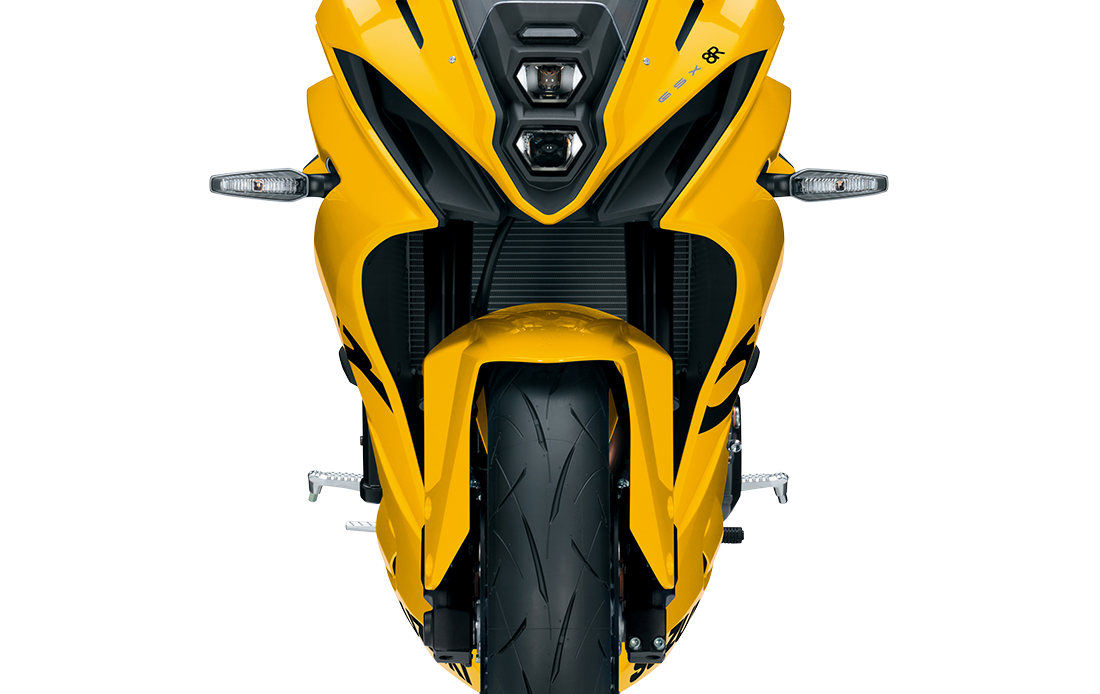 GSX8R yellow tampak depan