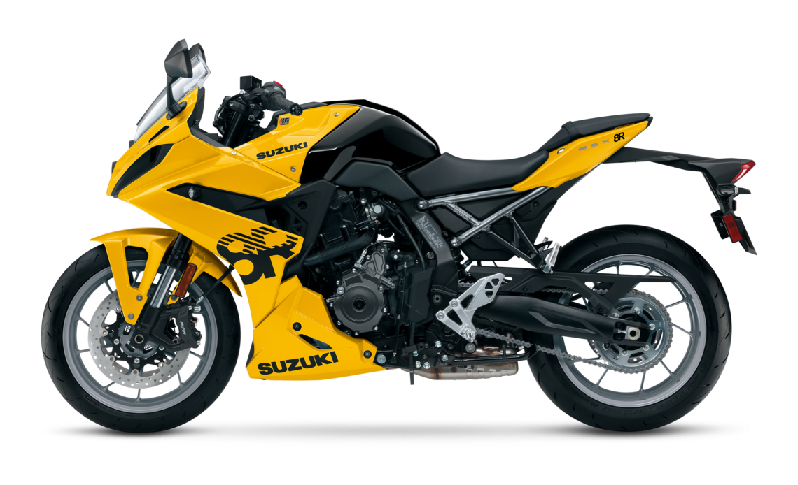 GSX8R yellow tampak samping