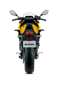 GSX8R yellow tampak belakang