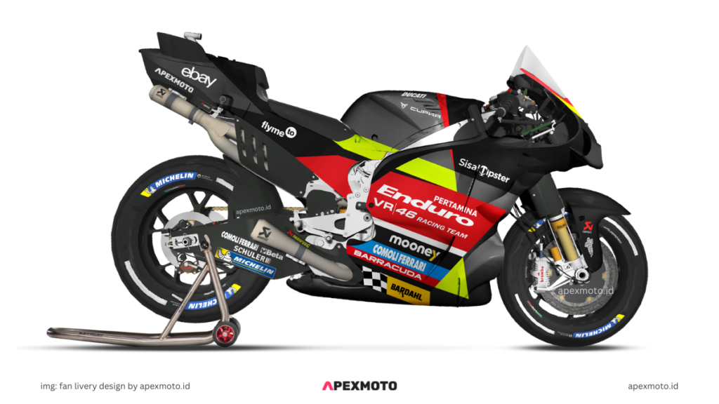 Pertamina Enduro VR46 Racing Team - fan livery design by apexmoto.id